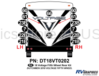 14 Piece 2018 Voltage Fifth Wheel Rear Graphics Kit - Image 2