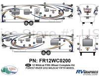 64 Piece 2012 Wildcat FW Complete Graphics Kit - Image 2