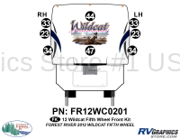 8 Piece 2012 Wildcat FW Front Graphics Kit - Image 2