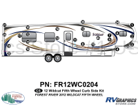 25 Piece 2012 Wildcat FW Curbside Graphics Kit - Image 2