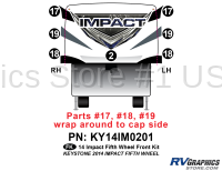 7 Piece 2014 Impact Fifth Wheel Front Graphics Kit - Image 2