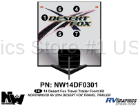 5 Piece 2014 Desert Fox Front Graphics Kit - Image 2