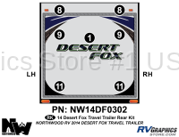 7 Piece 2014 Desert Fox Rear Graphics Kit - Image 2