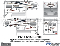 37 Piece 2015 Lance Camper Molded Cap Complete Graphics Kit - Image 2