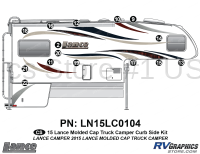 15 Piece 2015 Lance Camper Molded Cap  Curbside Graphics Kit - Image 3