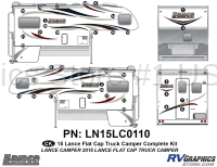 37 Piece 2015 Lance Camper Flat Cap Complete Graphics Kit - Image 2