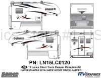 21 Piece 2015 Lance Short Camper Complete Graphics Kit - Image 2