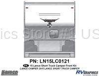 1 Piece 2015 Lance Short Camper Front Graphics Kit - Image 2