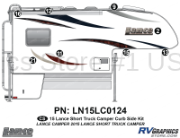 8 Piece 2015 Lance Short Camper Curbside Graphics Kit - Image 2