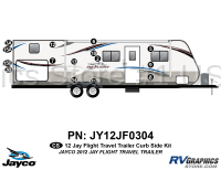 15 Piece 2012 Jayco Travel Trailer Curbside Graphics Kit - Image 2