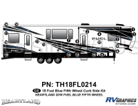 21 Piece 2018 Fuel Fifth Wheel Curbside Graphics Kit Blue Version - Image 2