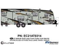 27 Piece 2021 Attitude Lg Travel Trailer Curbside Graphics Kit Gold Version - Image 2