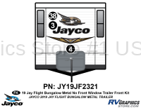 3 Piece 2019 Jay Flight Bungalow Trailer Front Graphics Kit-METAL Walls No Front Window - Image 2