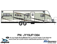 12 Piece 2019 Jay Flight Rocky Mountain Edition Fiberglass Travel Trailer Curbside Graphics Kit - Image 2