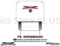 1 piece 2006 Warrior Mainline 40' FW Front Graphics Kit - Image 2