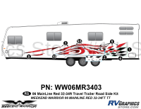 8 piece 2006 Warrior Mainline 32-34' TT Roadside Graphics Kit