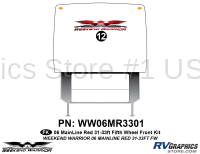 1 piece 2006 Warrior Mainline 31-33' FW Front Graphics Kit - Image 1