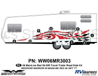 7 piece 2006 Warrior Mainline 26-30' TT Roadside Graphics Kit - Image 1