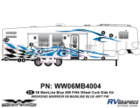 12 piece 2006 Warrior Mainline 40' FW Complete Graphics Kit