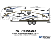 14 Piece 2009 Outback FW Roadside Graphics Kit