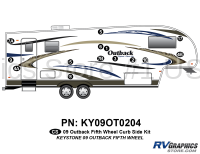 14 Piece 2009 Outback FW Curbside Graphics Kit