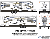 36 Piece 2009 Outback TT Complete Graphics Kit