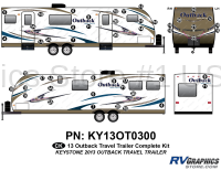 49 Piece 2013 Outback Travel Trailer Complete Graphics Kit