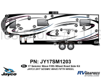 28 Piece 2017 Seismic Wave Fifth Wheel Roadside Graphics Kit