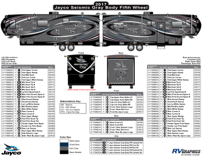 Jayco - Seismic - 2017 Seismic Fifth Wheel Gray Sidewalls