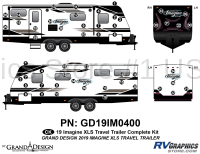 53 Piece 2019 Imagine XLS Travel Trailer Complete Graphics Kit