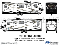 51 Piece 2016 Torque Travel Trailer Complete Graphics Kit