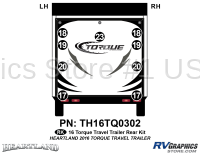 7 Piece 2016 Torque Travel Trailer Rear Graphics Kit - Image 2