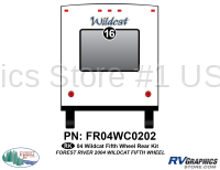 1 Piece 2004 Wildcat Fifth Wheel Rear Graphics Kit - Image 2