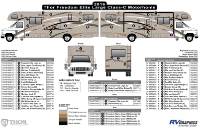 Thor Motorcoach - Freedom Elite - 2016 Freedom Elite Large Motorhome