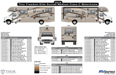 Thor Motorcoach - Freedom Elite - 2016 Freedom Elite Medium Motorhome