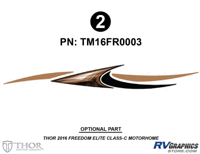 Thor Motorcoach - Freedom Elite - 2016 Freedom Elite Rear Wall Optional Graphic