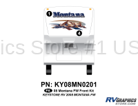 2 Piece 2008 Montana Fifth Wheel Front Graphics Kit