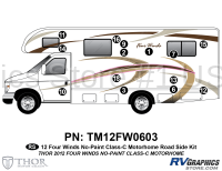 14 Piece 2012 Four Winds Motorhome Roadside Graphics Kit