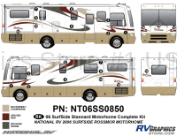 22 Piece 2006 Surfside Baycliff Complete Graphics Kit