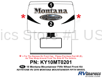 4 Piece 2010 Mountaineer Fifth Wheel Front Graphics Kit