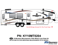 10 Piece 2010 Mountaineer Fifth Wheel Curbside Graphics Kit