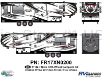 66 Piece 2017 XLR Nitro Fifth Wheel Complete Graphics Kit