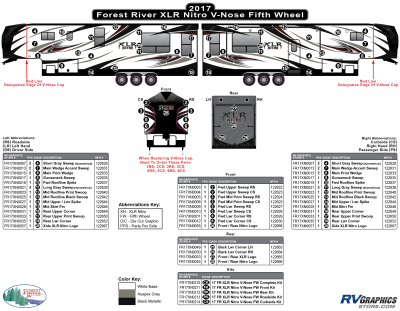 Forest River - XLR - 2017 XLR Nitro V-Nose Fifth Wheel