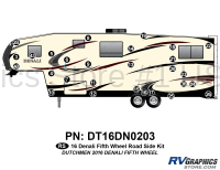 28 Piece 2016 Denali Fifth Wheel Roadside Graphics Kit