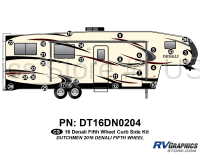 28 Piece 2016 Denali Fifth Wheel Curbside Graphics Kit - Image 2