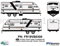 22 Piece 2019 Vibe Travel Trailer Complete Graphics Kit