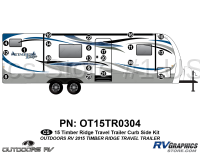 21 Piece 2015 Timber Ridge Travel Trailer Curbside Graphics Kit