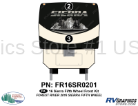 2 Piece 2016 Sierra Fifth Wheel Front Graphics Kit - Image 2