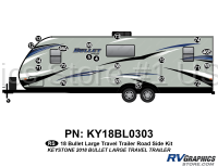 21 Piece 2018 Bullet  Large Travel Trailer Roadside Graphics Kit - Image 2