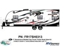 18 Piece 2017 Shockwave TT Molded Cap Roadside Graphics Kit